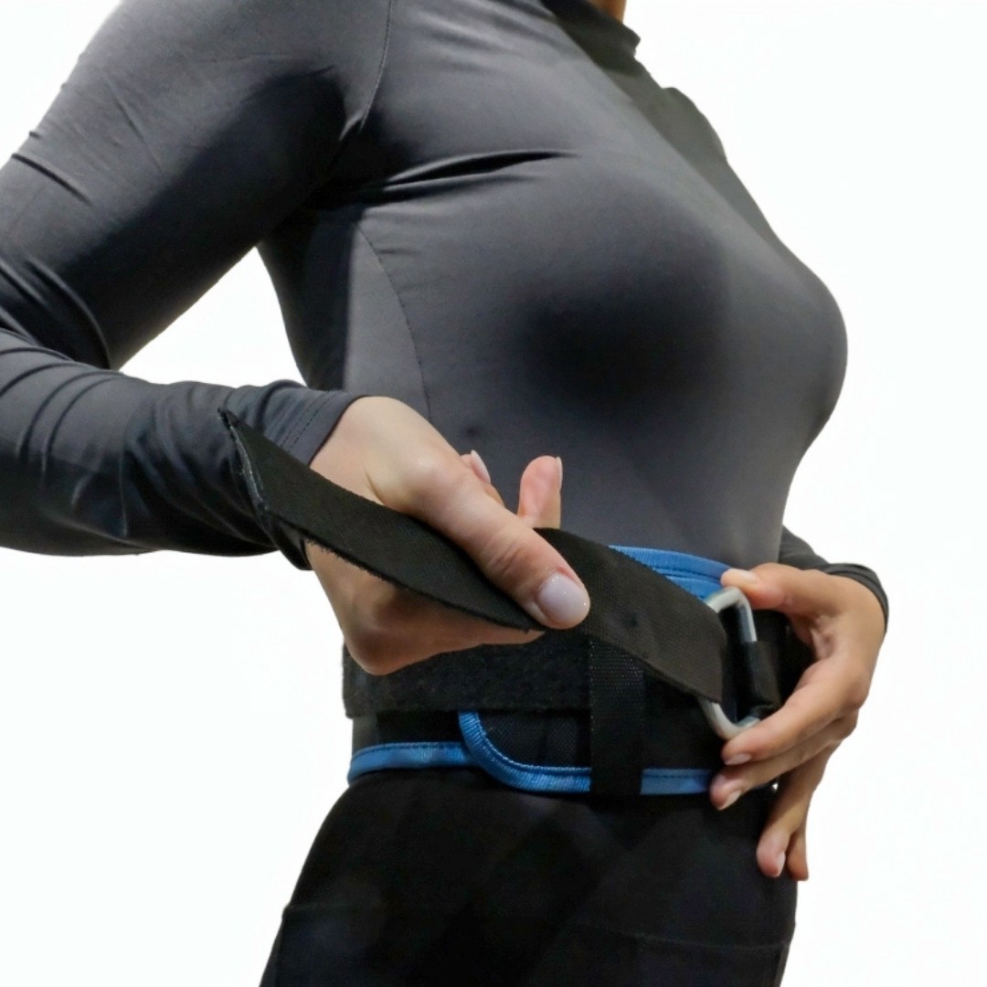 Rebuwo 3'lü Fitness Seti | Halter Kemeri(90 cm) + Ayak/Bilek Kayışı + Cable Ayak Çekiş Aparatı