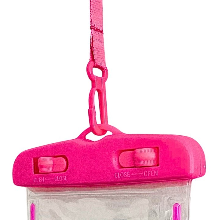 Cawooo Su Sporları, SUP, Kano ve Outdoor Aktiviteler İçin Su Geçirmez Telefon Kılıfı – Tüm Modellerle Uyumlu,Pembe
