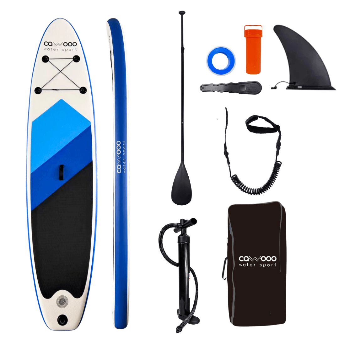 Cawooo SUP Şişme Sörf Tahtası Stand Up Paddle Board 78*320*15 cm Mavi