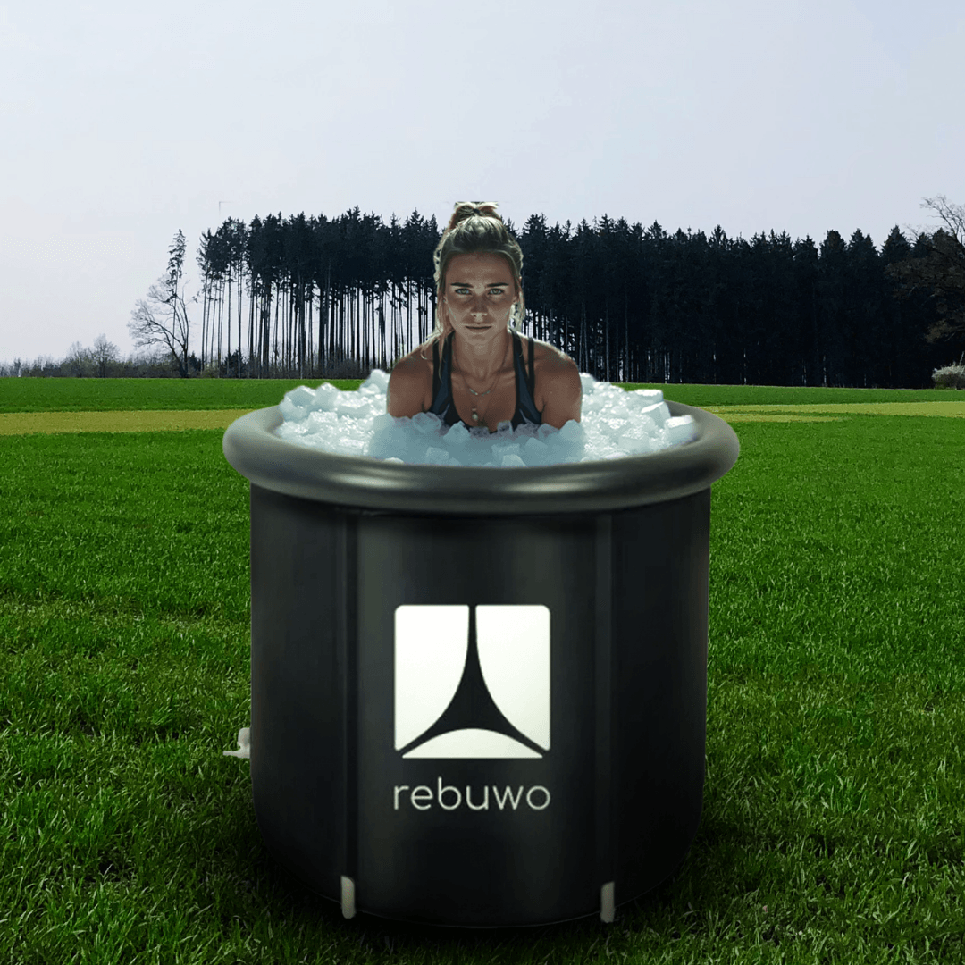 Rebuwo Soğuk Terapi Seti | 300 Litre Sporcu Buz Küveti + Hızlı Atlama İpi + 35 cm Pro Direnç Bandı