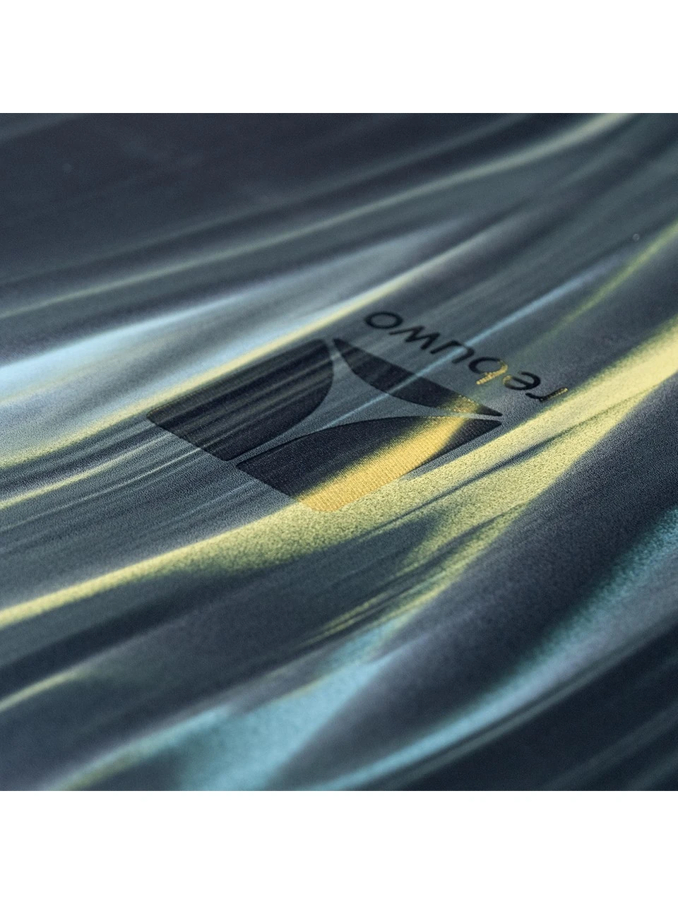 Rebuwo Kaydırmaz Doğal Kauçuk Yoga Matı Pilates Mat Siyah Yeşil Desenli