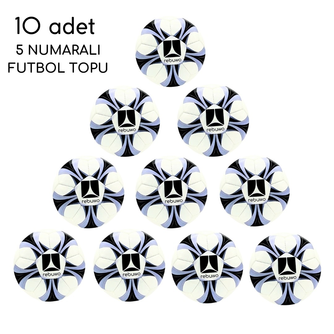 Rebuwo El Dikişli Futbol Topu 5 Numara Futbol Topu Sert Zemin Futbol Topu