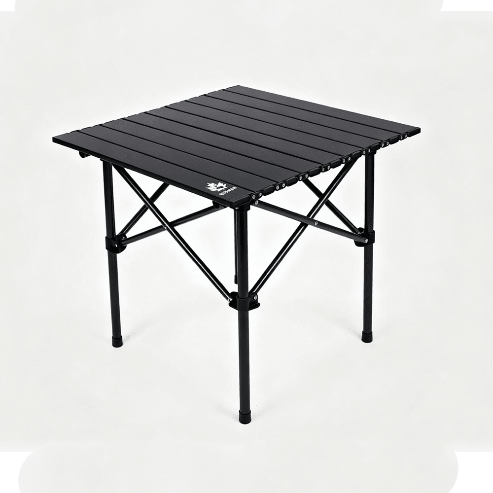 Sevenmoose Portatif Kamp ve Piknik Masası (Siyah)– Hafif Katlanır Masa Taşıma Çantalı (50x52 cm)