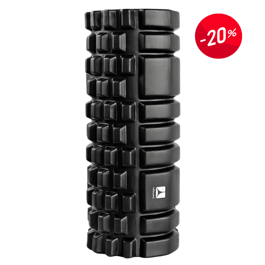 Yüksek Yoğunlukta Orta Sert Deluxe Foam Roller Masaj Köpüğü Pilates Masaj Rulosu Tırtıklı Yoga Roller Isınma Roller