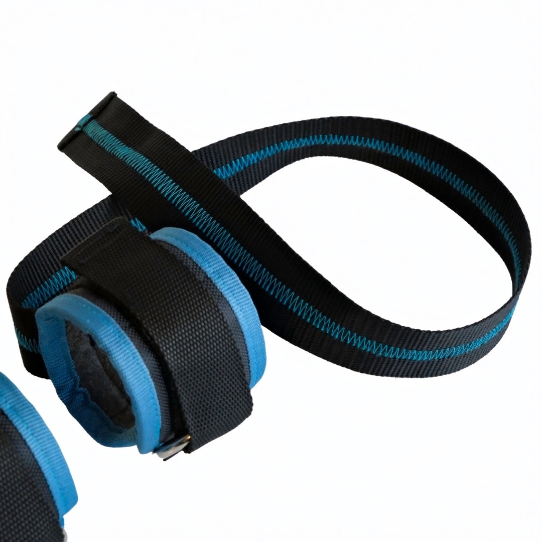Rebuwo Ayarlanabilir Ayak/Bilek Ağırlık Kayışı – Fitness & Egzersiz İçin D-Halkalı Çekiş Askısı (2’li Set)