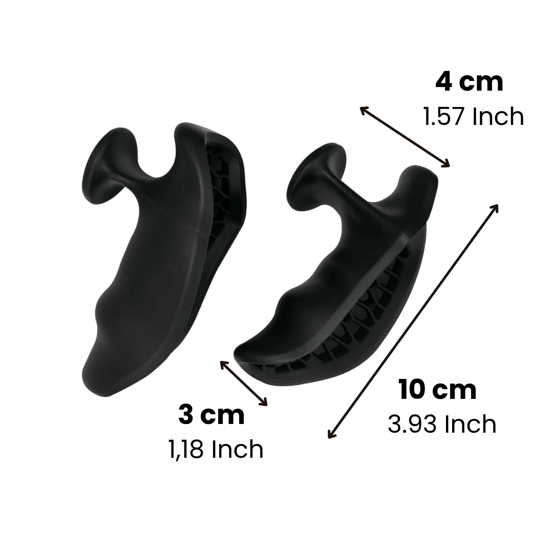 Rebuwo Siyah Deadlift Ağırlık Tutuş Aparatı – Kaymaz Fat Grip & Eldiven Olmadan Ergonomik Kavrama