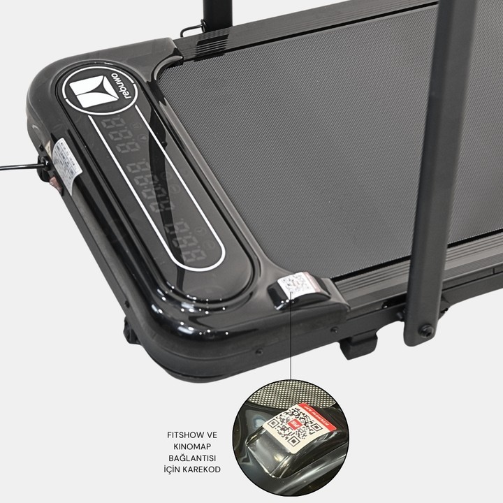 Rebuwo RW12 Bluetoothlu Uzaktan Kumandalı Katlanabilir Koşu Bandı Portatif Yürüyüş Bandı 1.5 HP Motor