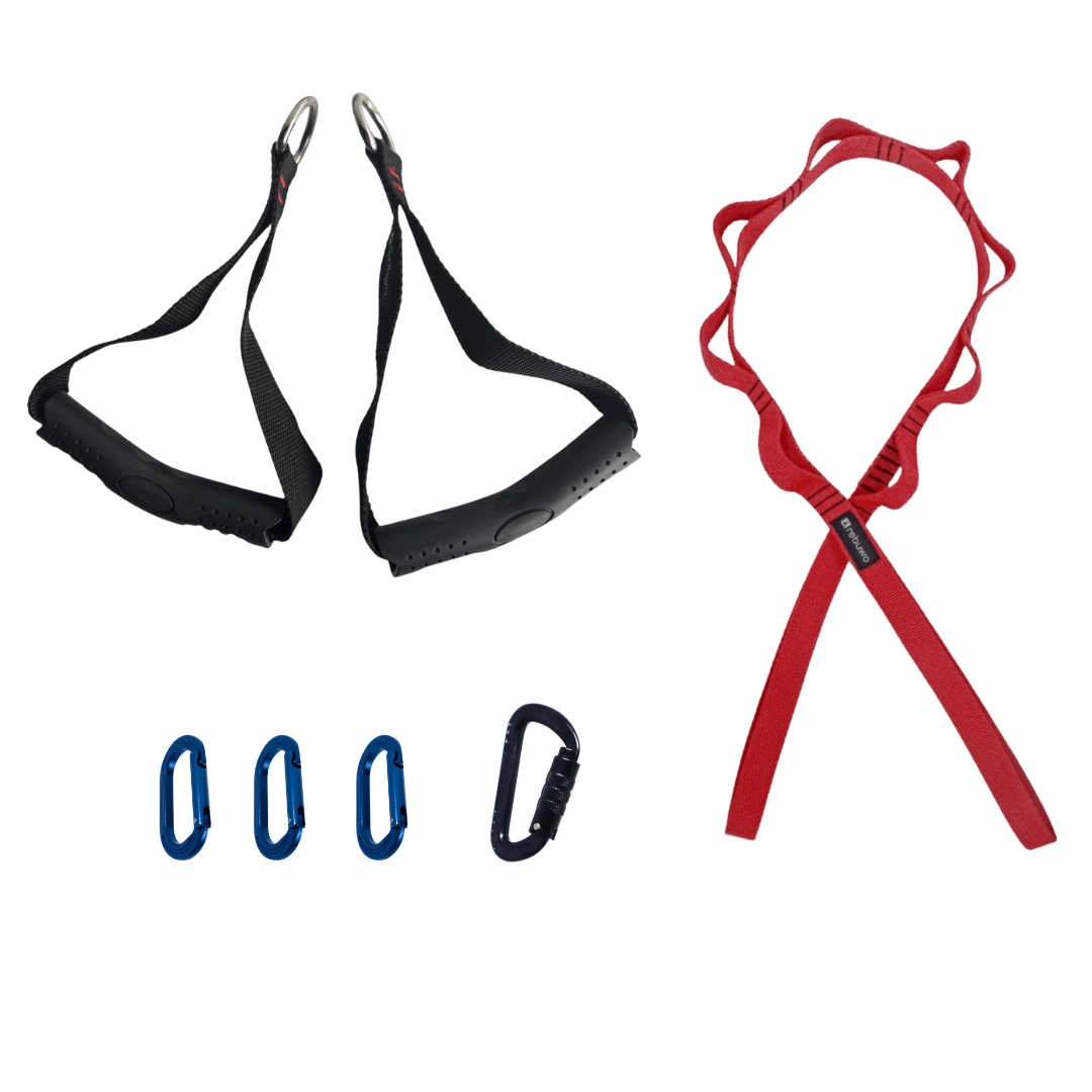 Rebuwo Ağırlık İstasyonuna Uyumlu Halatlı Makara Sistemi – Direnç ve Çekiş Antrenmanı(8 Kademeli Esneme Kayışı,Karabinalı)