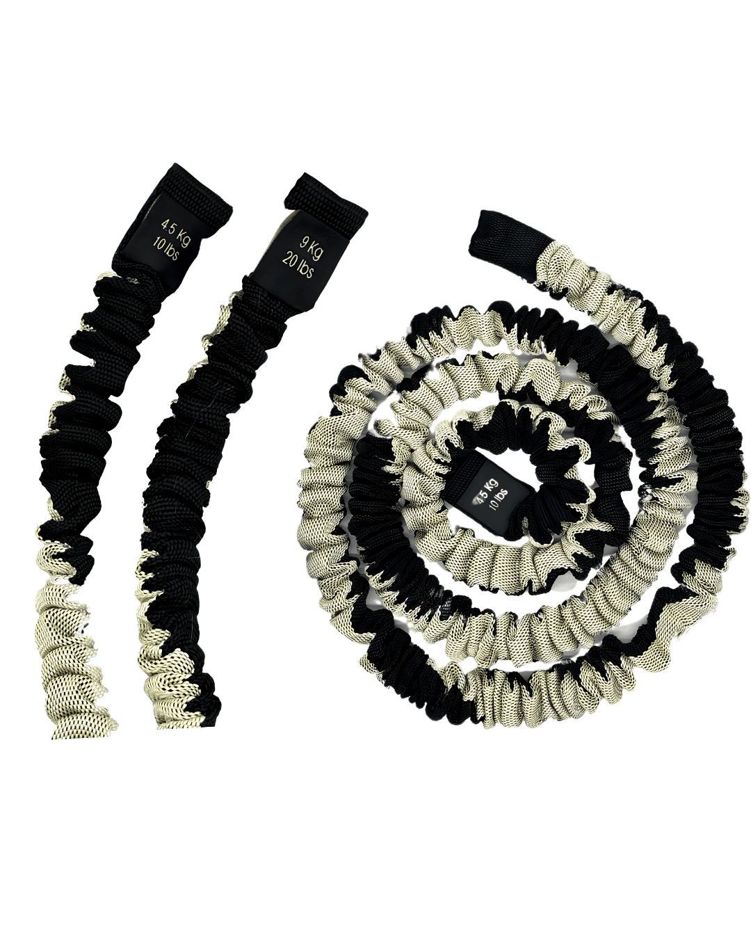Rebuwo Resistance Strap 4.5kg + 9kg Strap - Pull Up Strap Yellow Set