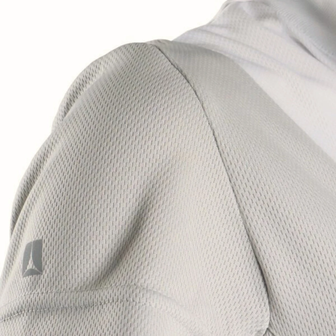 Rebuwo Kadın Krem Fermuarlı Tshirt- V Yaka,Kısa Kollu,Nefes Alabilen Kumaş