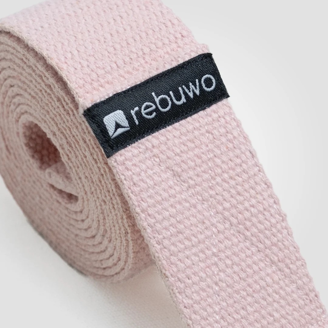 Rebuwo Yoga Kemeri 3'lü Set(Koyu Mor+Pastel Pembe+Bej)