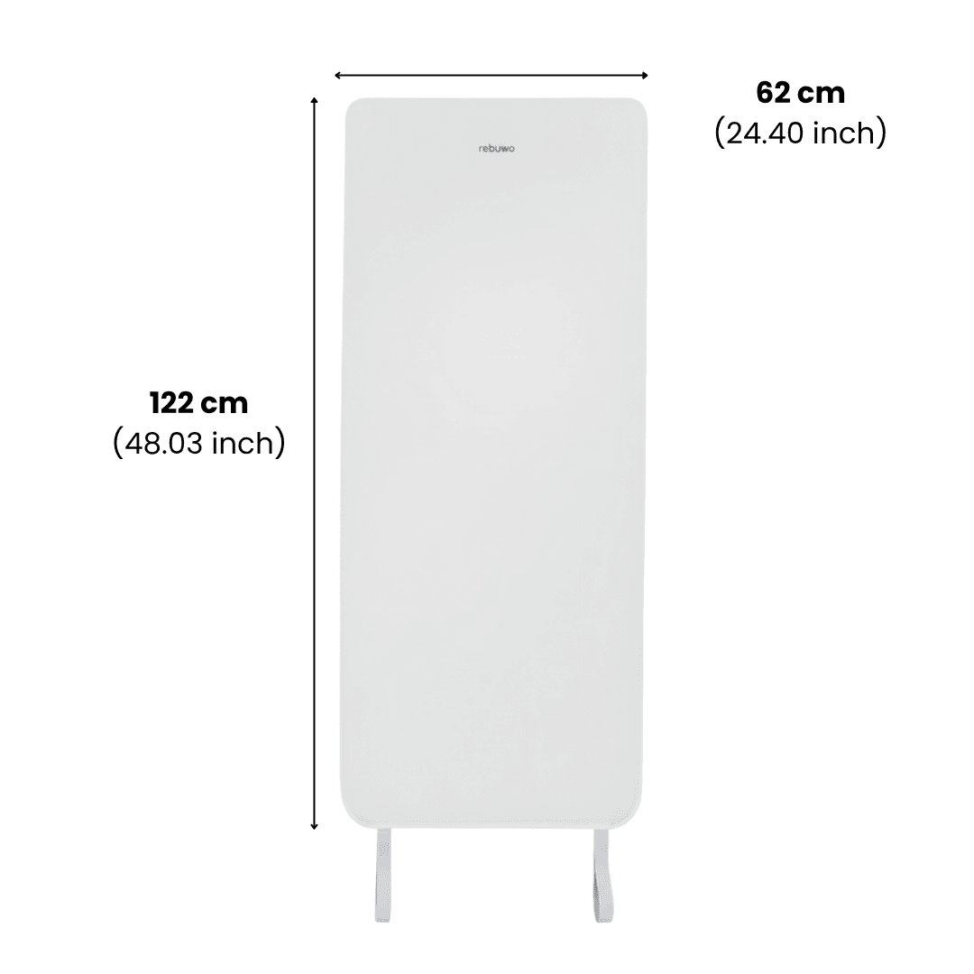 Rebuwo Beyaz Çocuk Yoga Matı 122x62 cm Lastikli Kenarlı – Kaymaz Tabanlı Havlu Dokulu ,Yıkanabilir