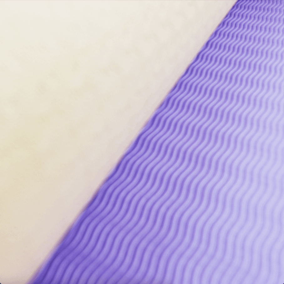 Rebuwo Çift Taraflı Armonia Yoga Pilates Matı 6mm Kaymaz Hafif Taşınabilir – Lila & Sarı (Butter Yellow)