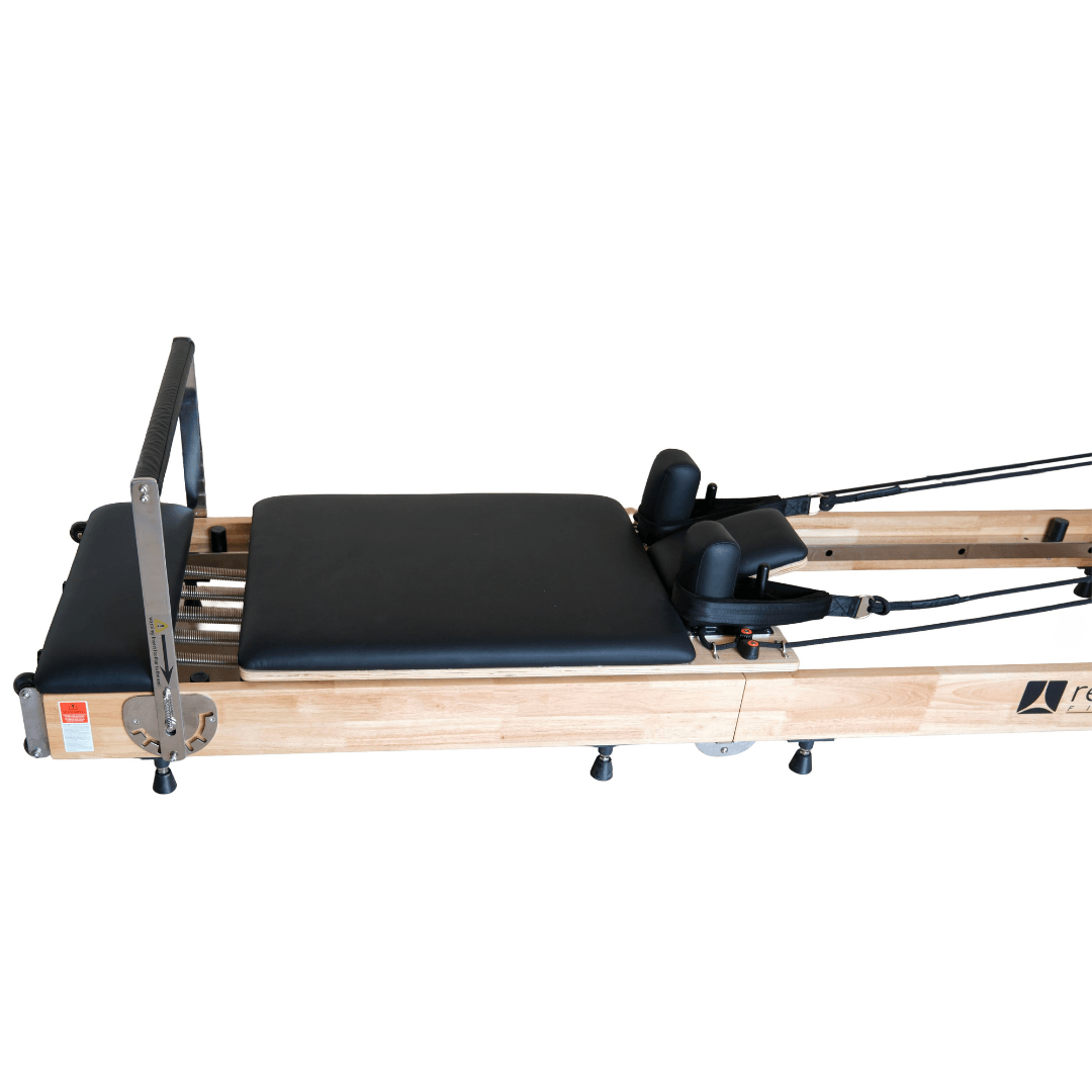 Rebuwo Profesyonel Ahşap Reformer Katlanabilir Pilates Aleti-Profesyonel ve Ev Tipi Kullanım