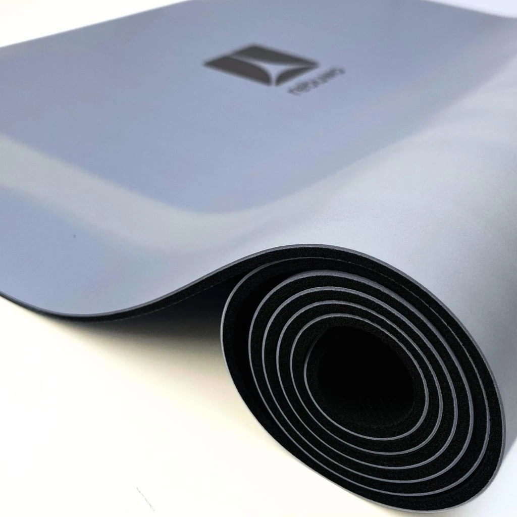 (OUTLET) Rebuwo Kaydırmaz Doğal Kauçuk Yoga Matı Pilates Mat Açık Menekşe Desenli