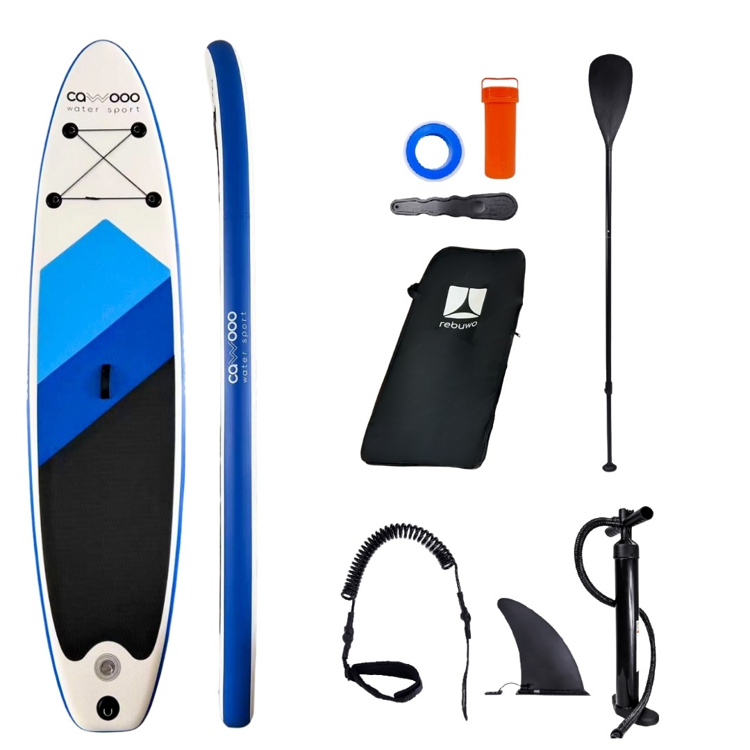 Cawooo SUP Şişme Sörf Tahtası Stand Up Paddle Board 78*320*15 cm Mavi