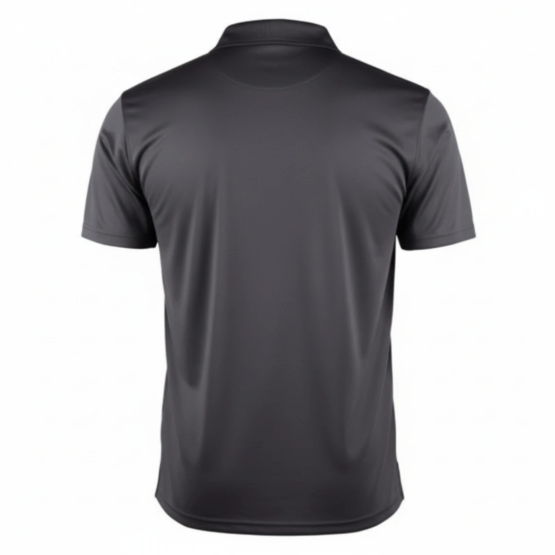 Rebuwo Erkek Antrasit Polo Yaka Spor Tshirt-Kısa Kollu,Nefes Alabilen Kumaş