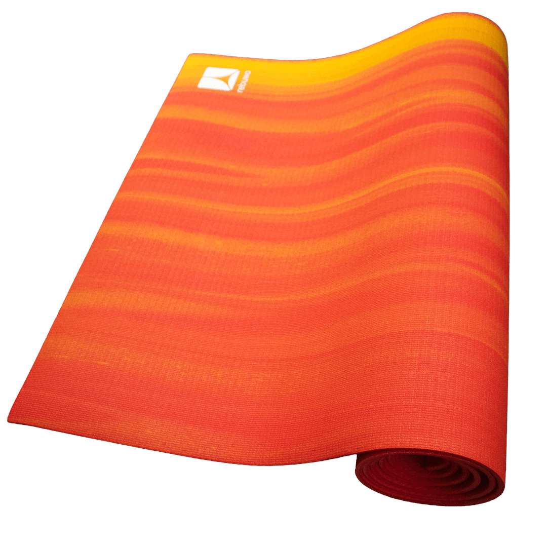 Rebuwo PER Yoga Matı Turuncu 5mm, Ekolojik Fitness Matı, Kaydırmaz, Orange, Non-Slip & Sustainable