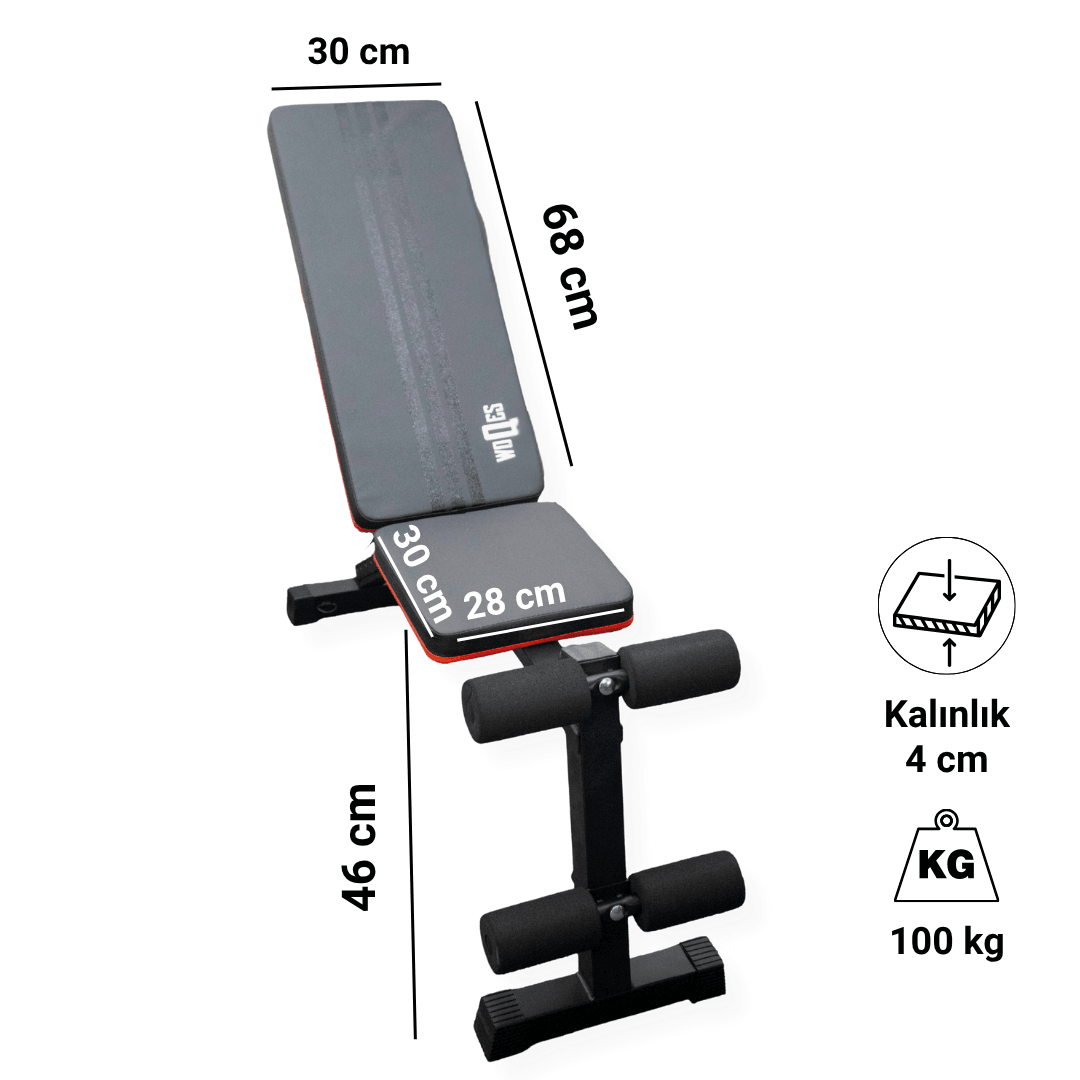 WOQES Katlanabilir-Ayarlanabilir Bench Sehpası