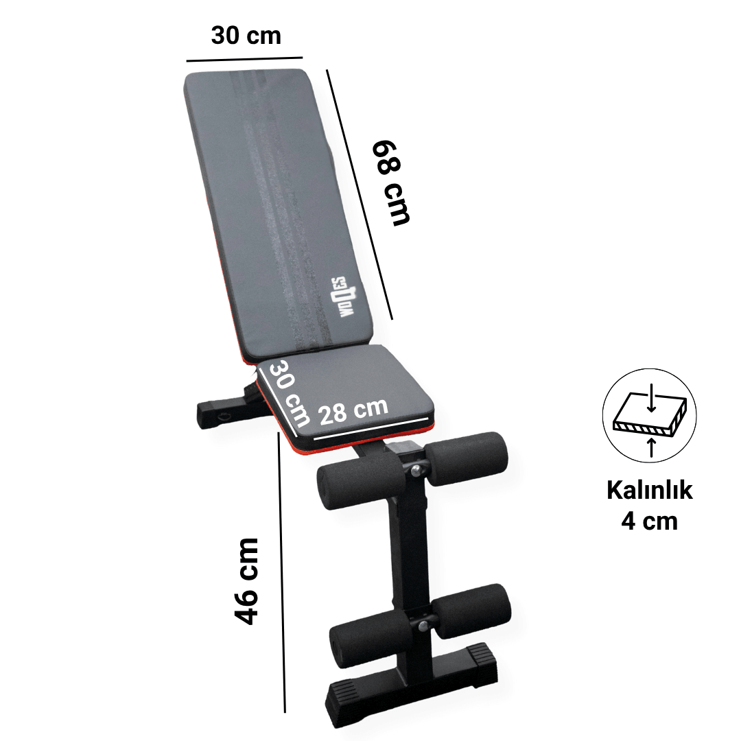 WOQES Katlanabilir-Ayarlanabilir Bench Sehpası