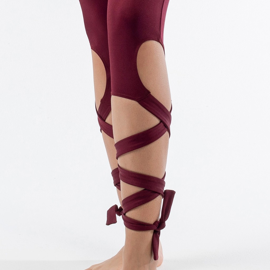 Rebuwo Sports Leggings Women Leggings with Binding Detail S