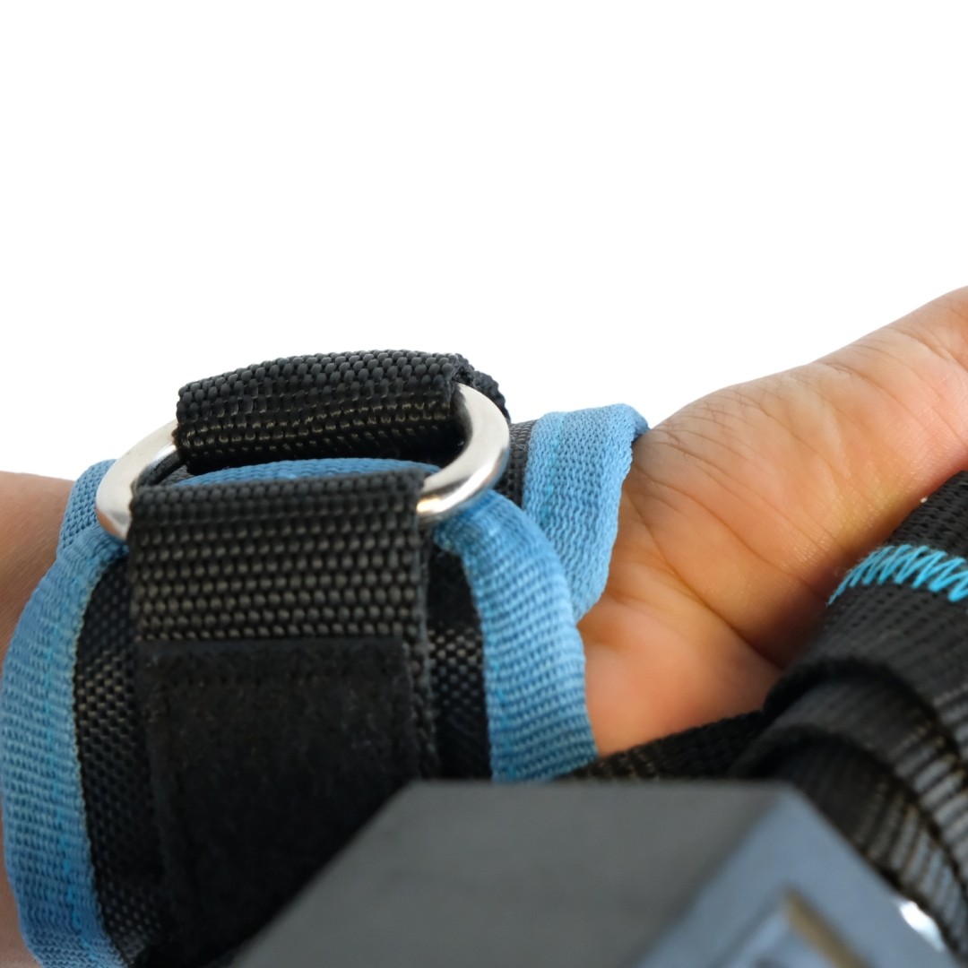 Rebuwo Ayarlanabilir Ayak/Bilek Ağırlık Kayışı – Fitness & Egzersiz İçin D-Halkalı Çekiş Askısı (2’li Set)