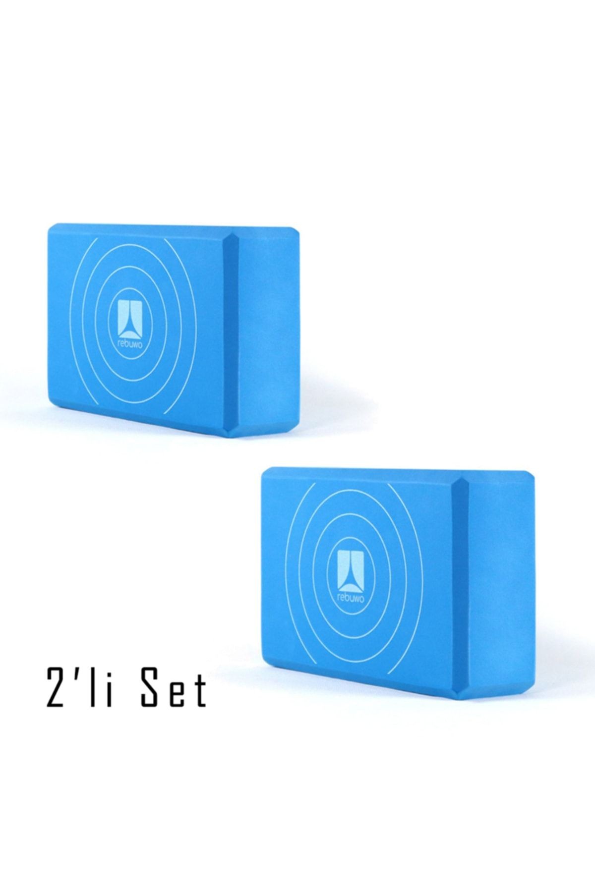 Köpük Yoga Bloğu Yoga Block 2'li Set Mavi