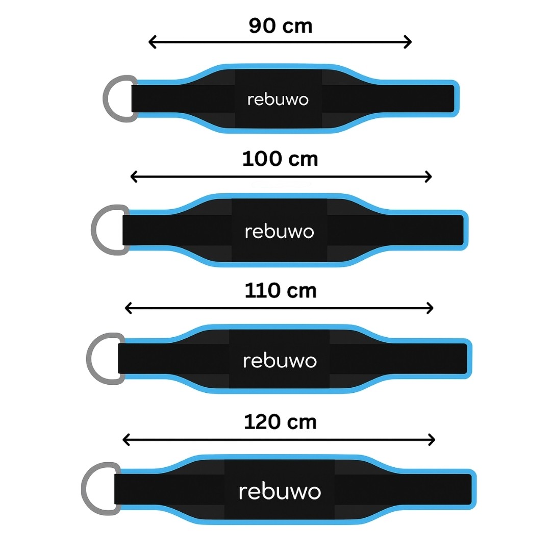 Rebuwo Profesyonel Halter Kaldırma Kemeri | Bel Destekli Ağırlık Kemeri (90 cm)
