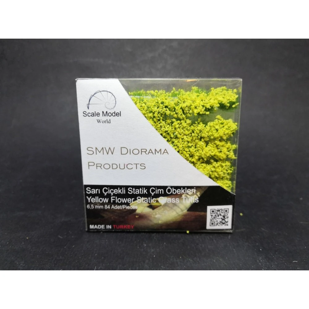 SMW Sarı Çiçekli Statik Çim Öbeği 6,5 mm