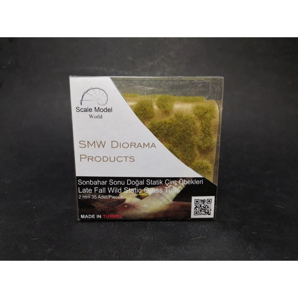 SMW Sonbahar Sonu Doğal Şekilli Statik Çim Öbekleri 2mm