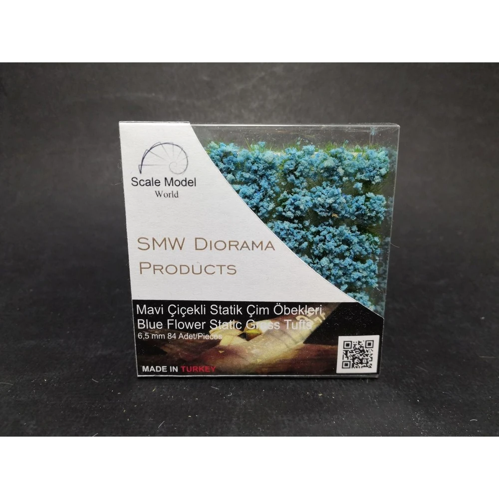 SMW Mavi Çiçekli Statik Çim Öbeği 6,5 mm