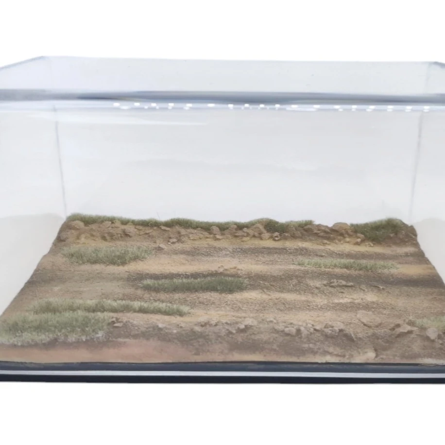 1/43-1/64 Ölçek Diecast Toprak Yol Diorama Zemin ve Case