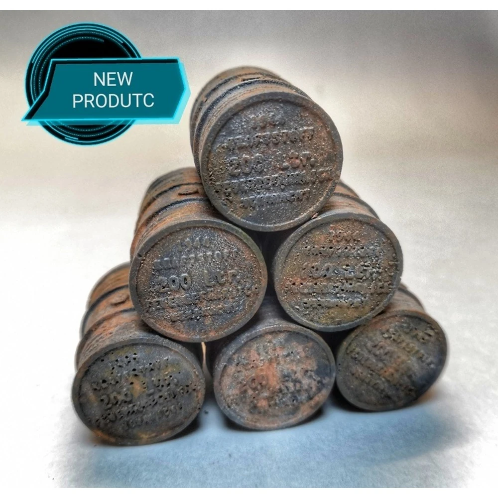 1/35 WWII ESKİMİŞ ALMAN 200 LT VARİL  (Resin) 6 ADET