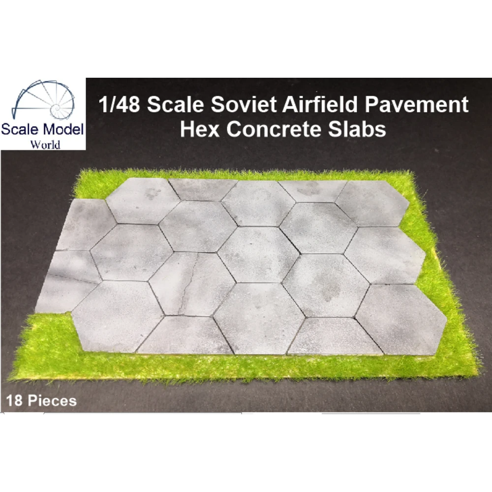 1/48 Soviet Hex Pist Zemin Blokları 18 Adet