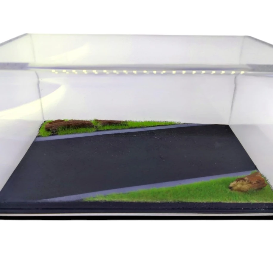 1/43-1/64 Ölçek Diecast Kır yolu Diorama Zemin ve Case