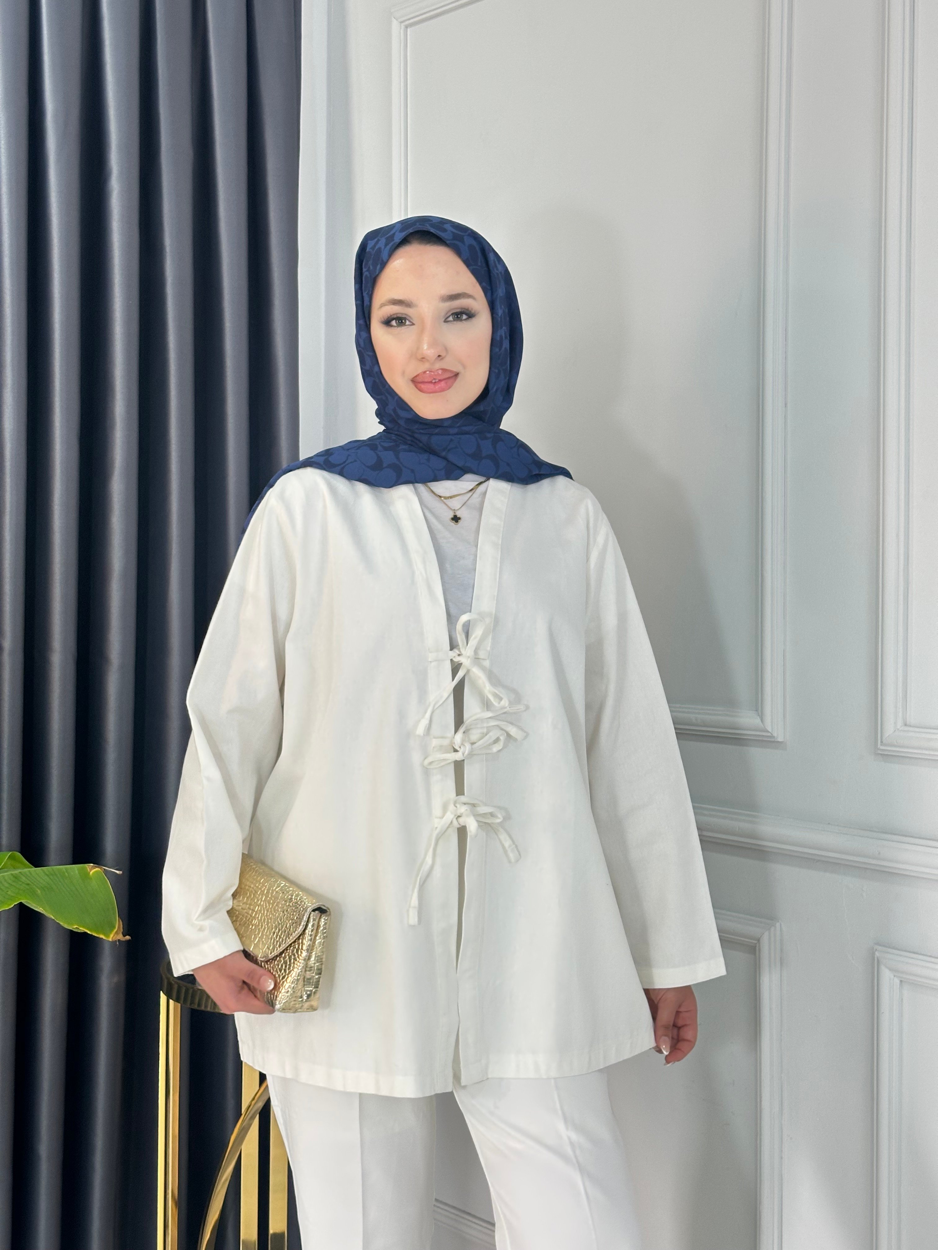 Gabardin Bağlamalı Ceket