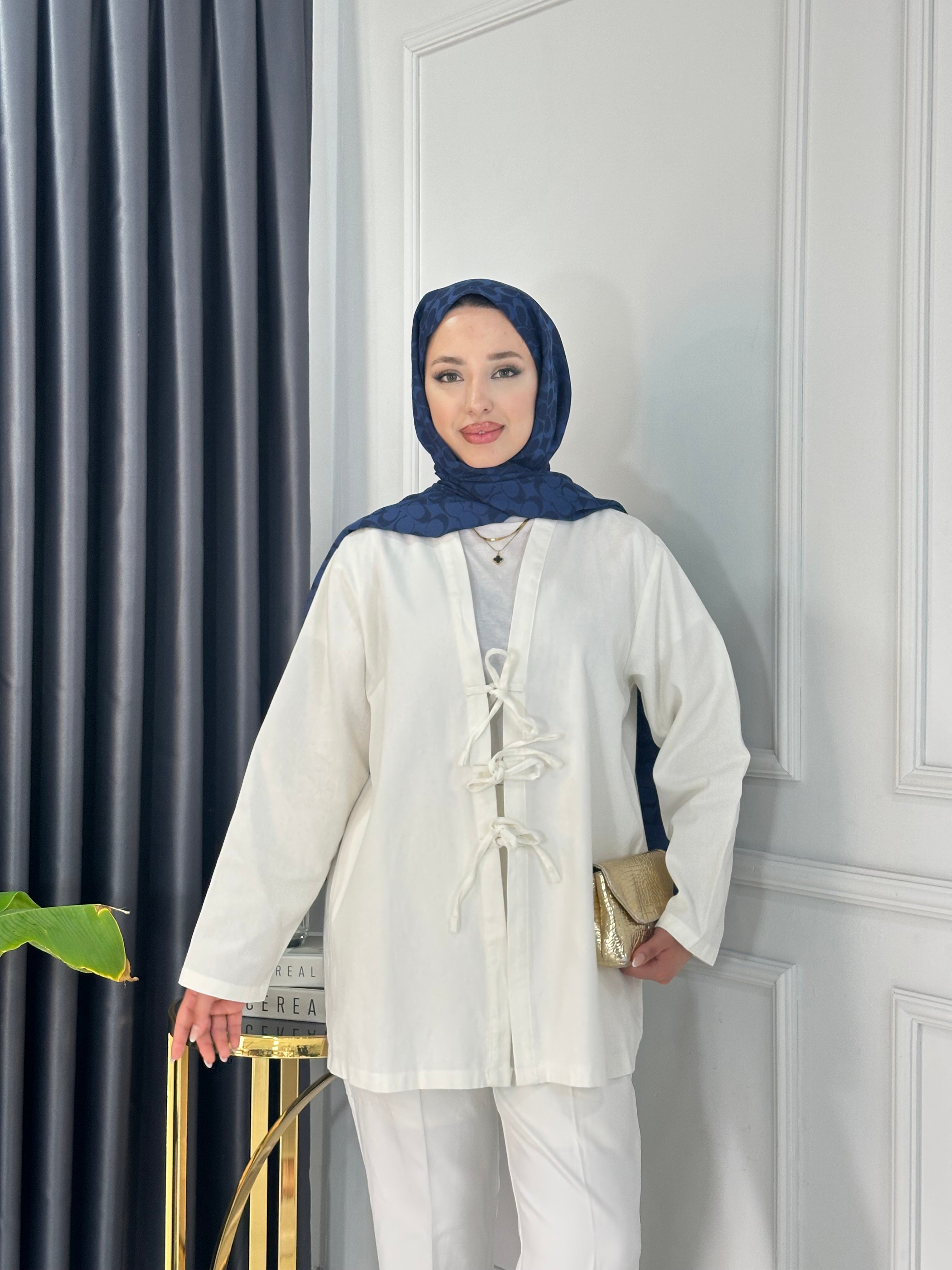 Gabardin Bağlamalı Ceket