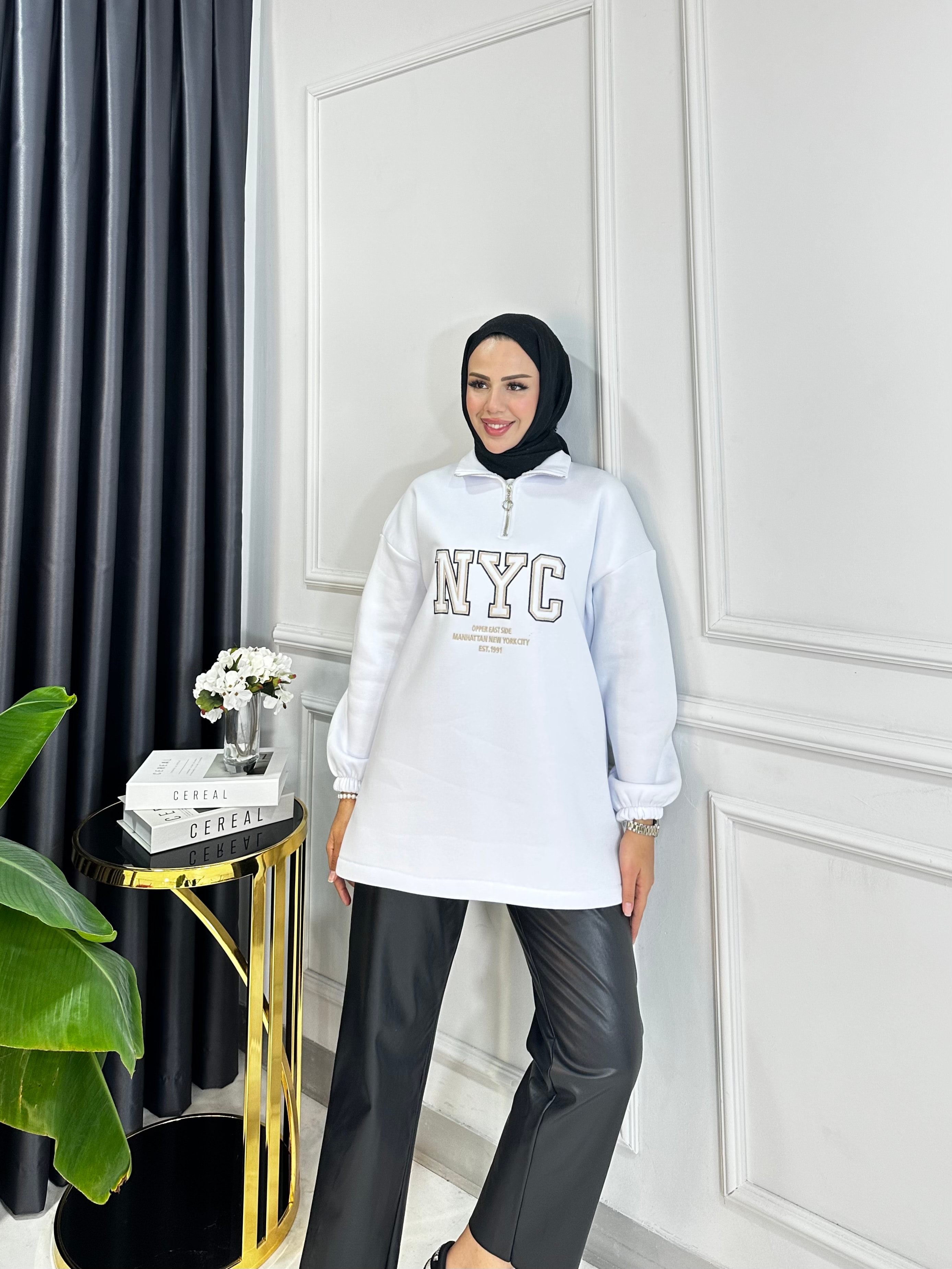 Nyc Şardonlu Sweat