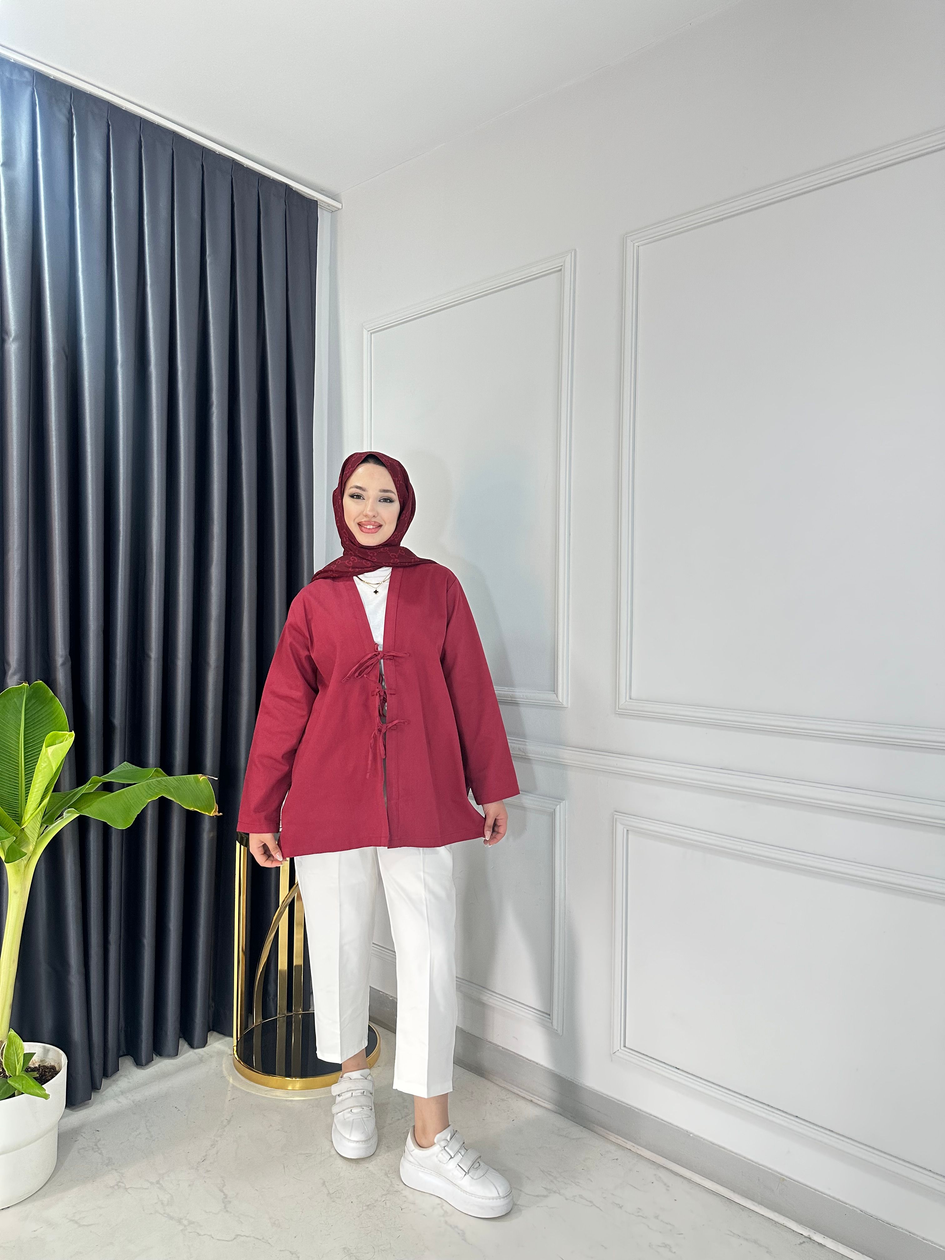 Gabardin Bağlamalı Ceket