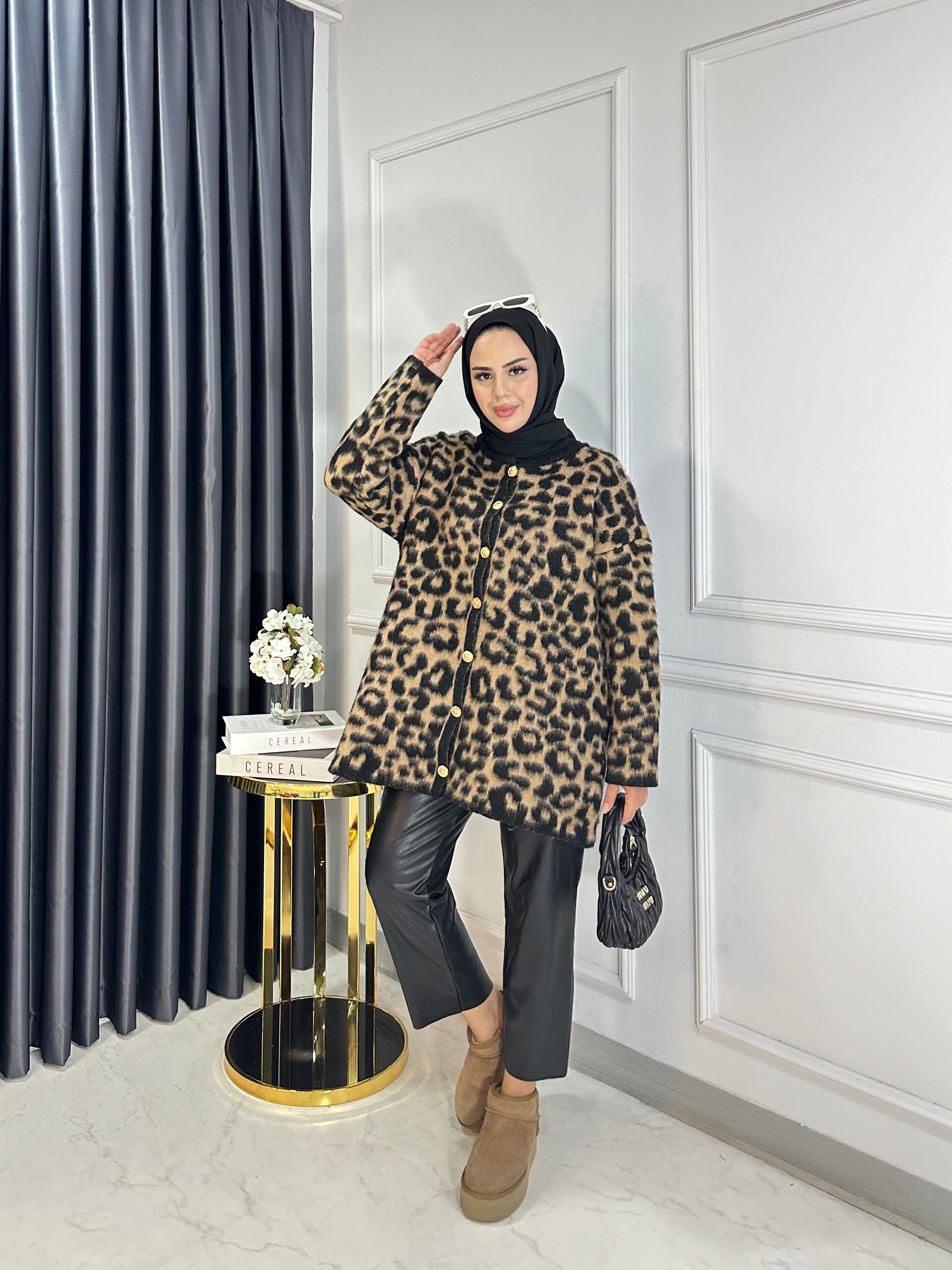 Leopar Yün Hırka