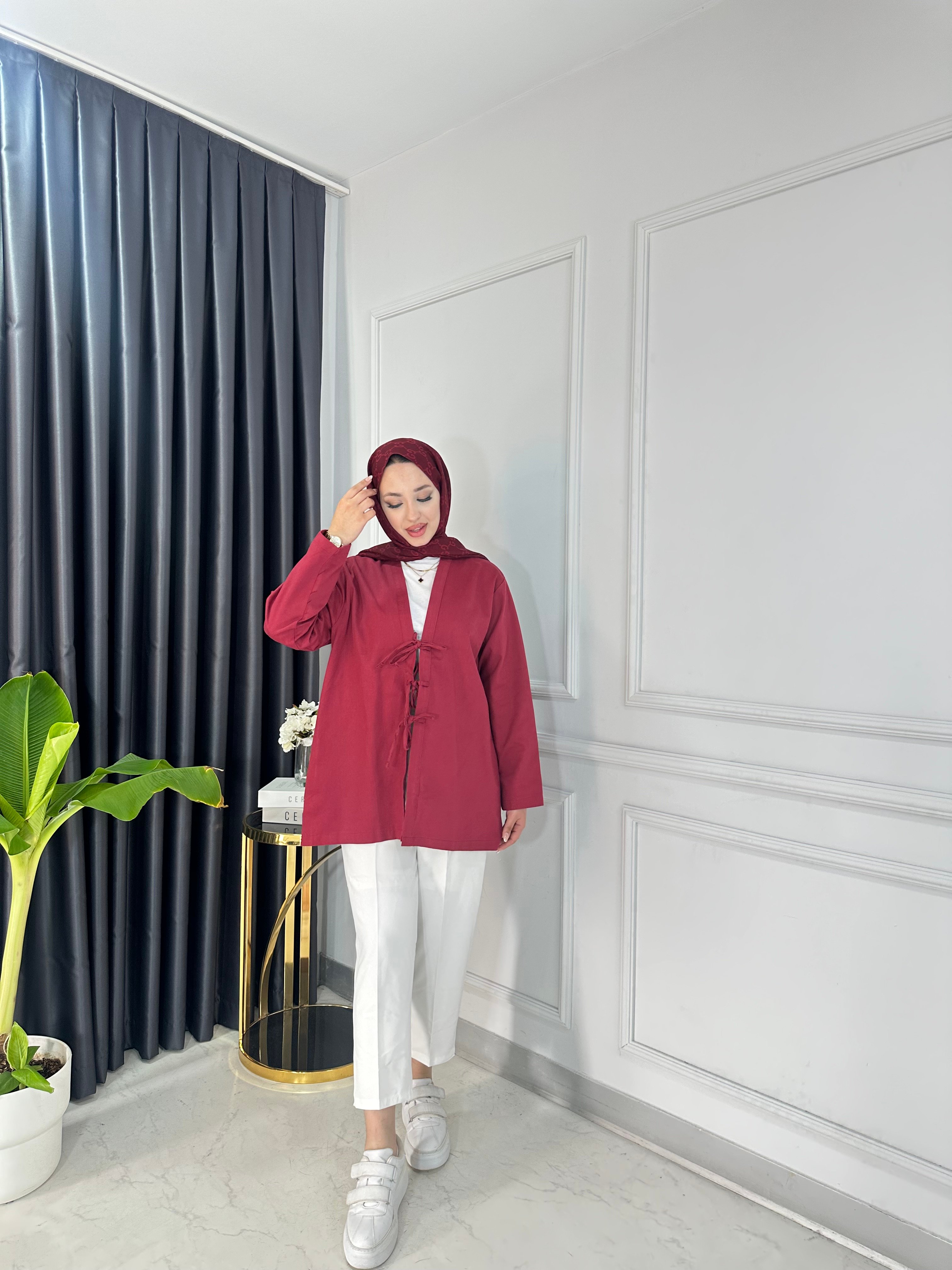 Gabardin Bağlamalı Ceket
