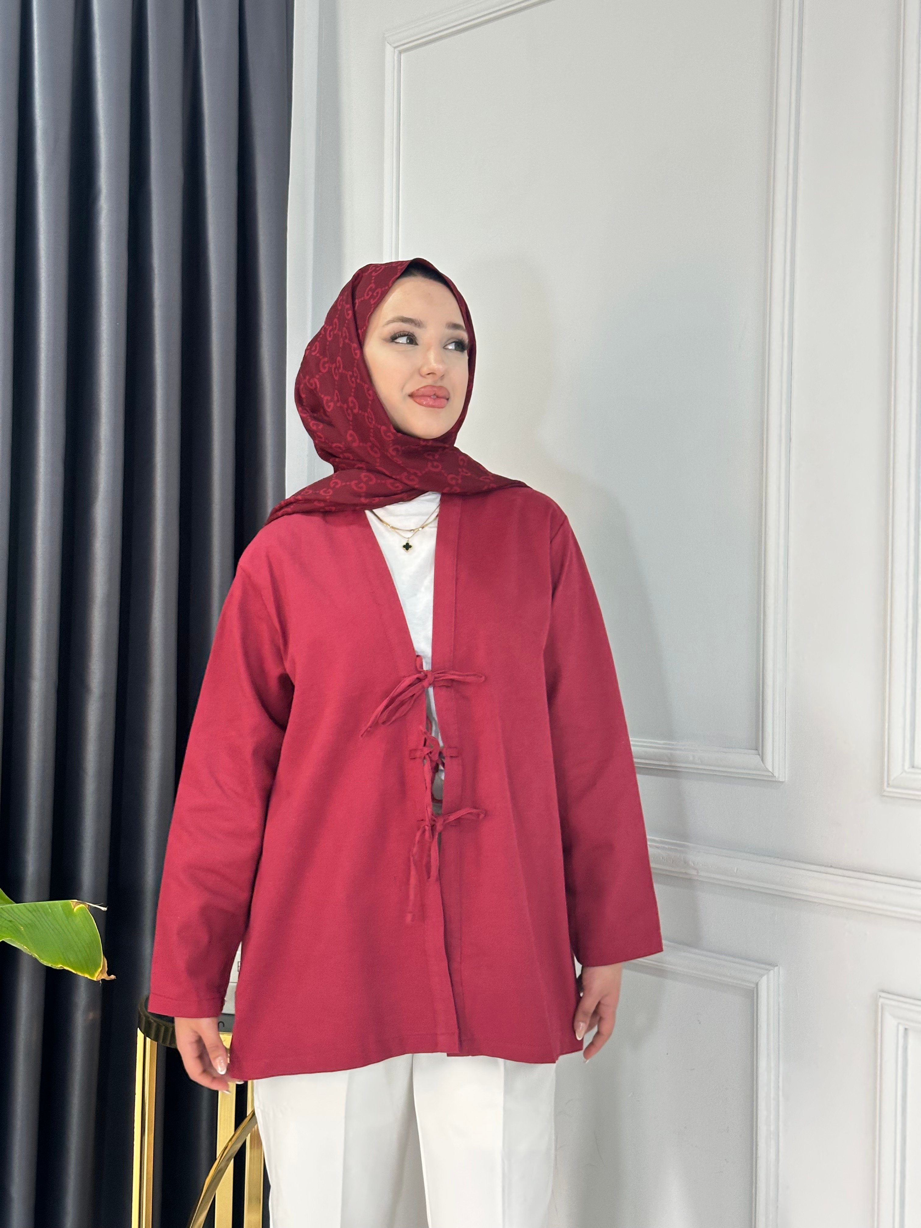 Gabardin Bağlamalı Ceket