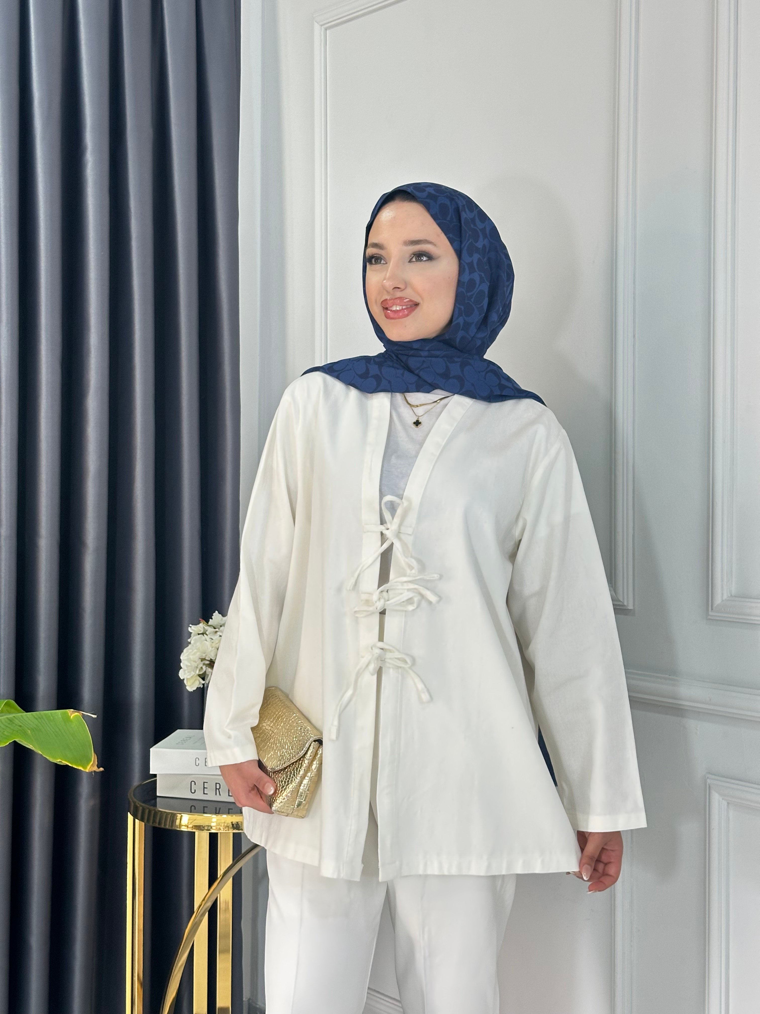 Gabardin Bağlamalı Ceket