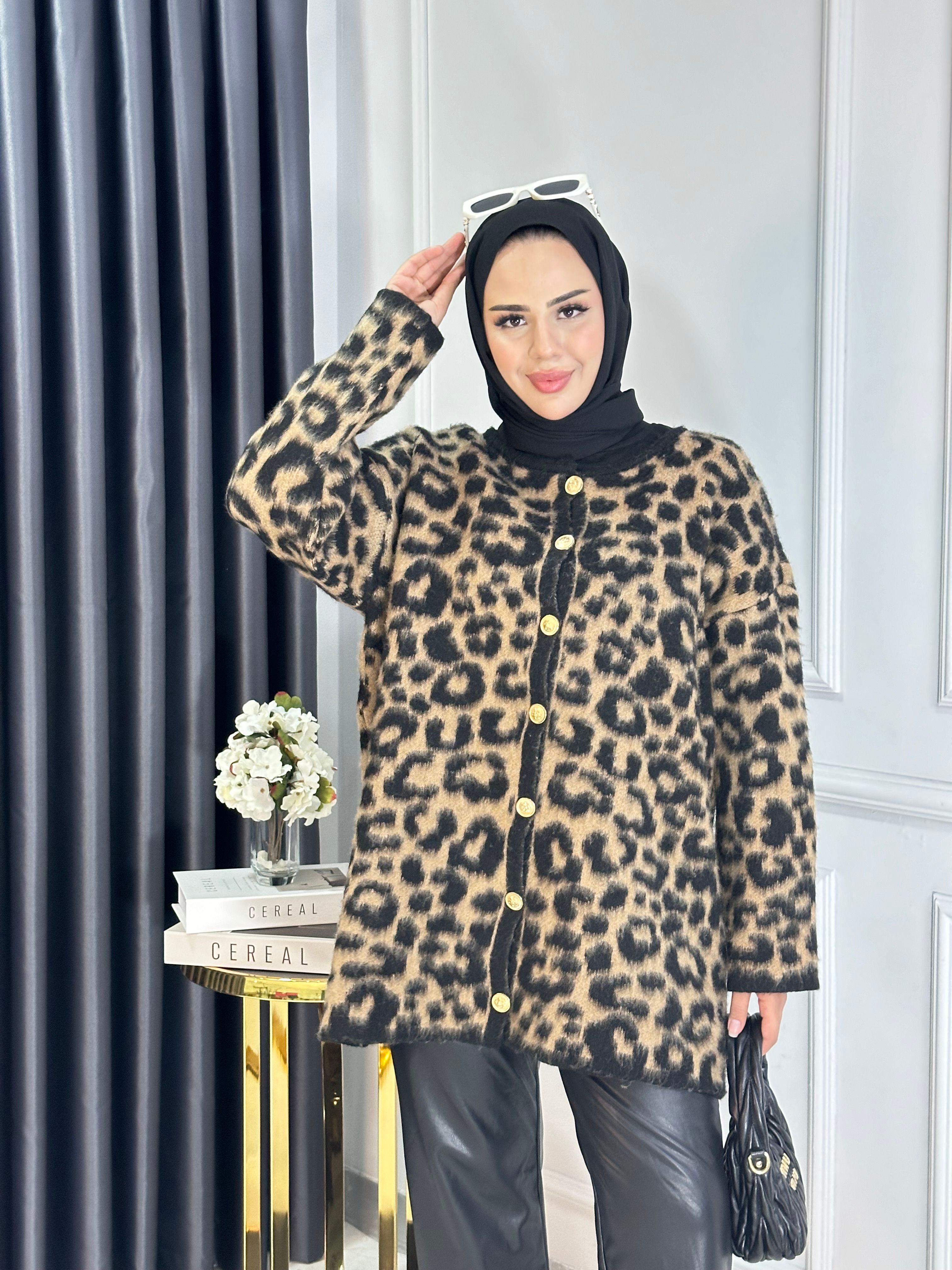 Leopar Yün Hırka