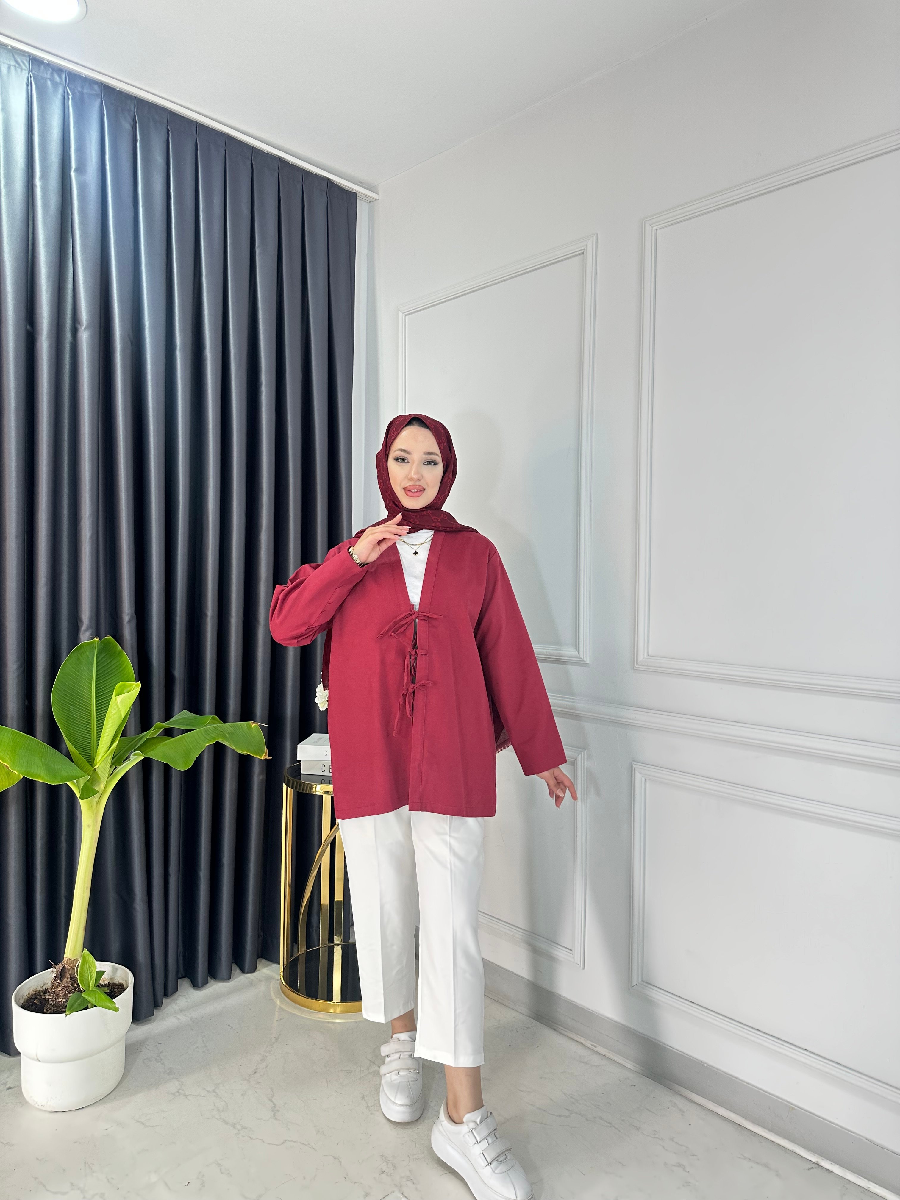 Gabardin Bağlamalı Ceket