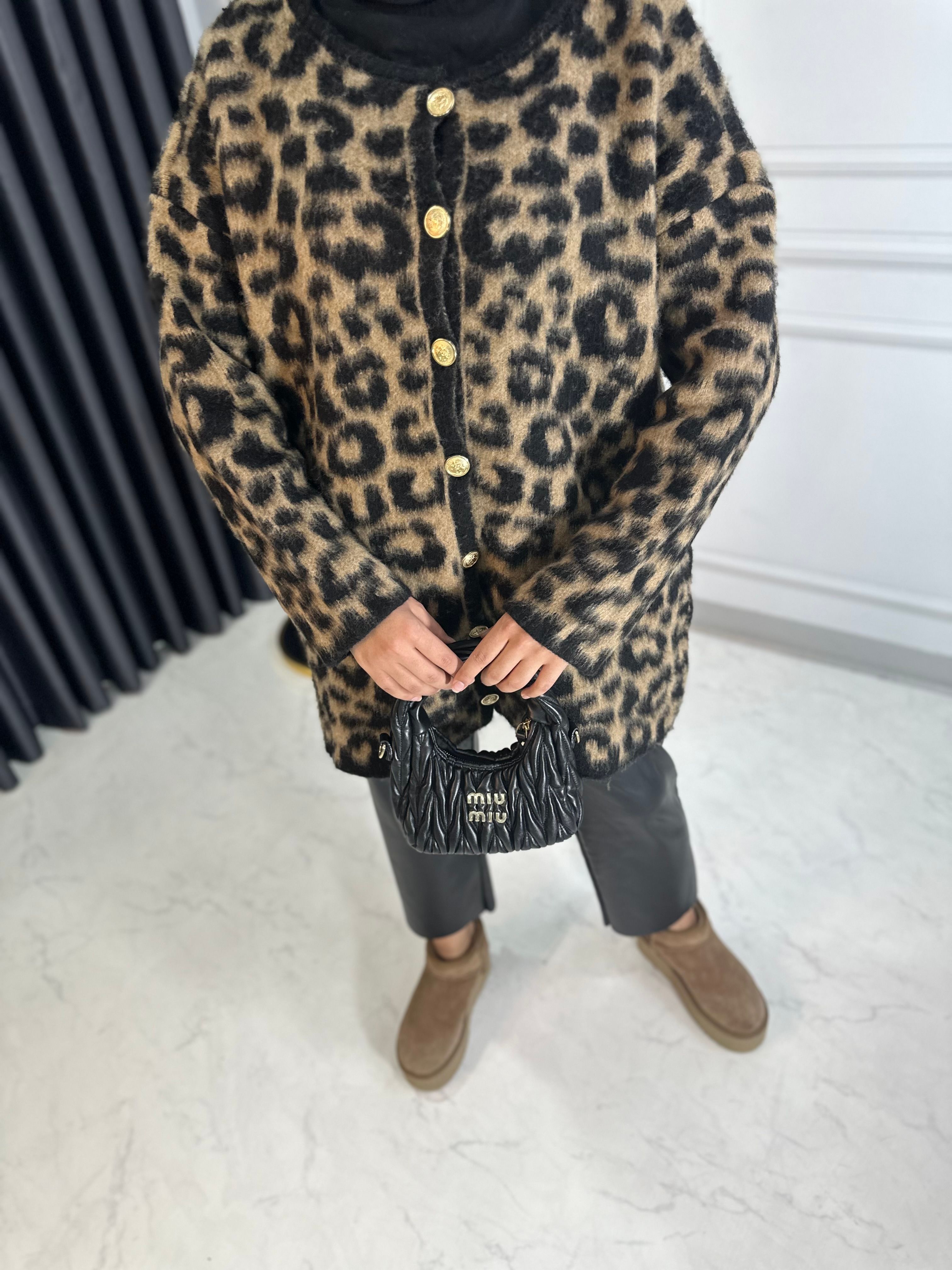 Leopar Yün Hırka