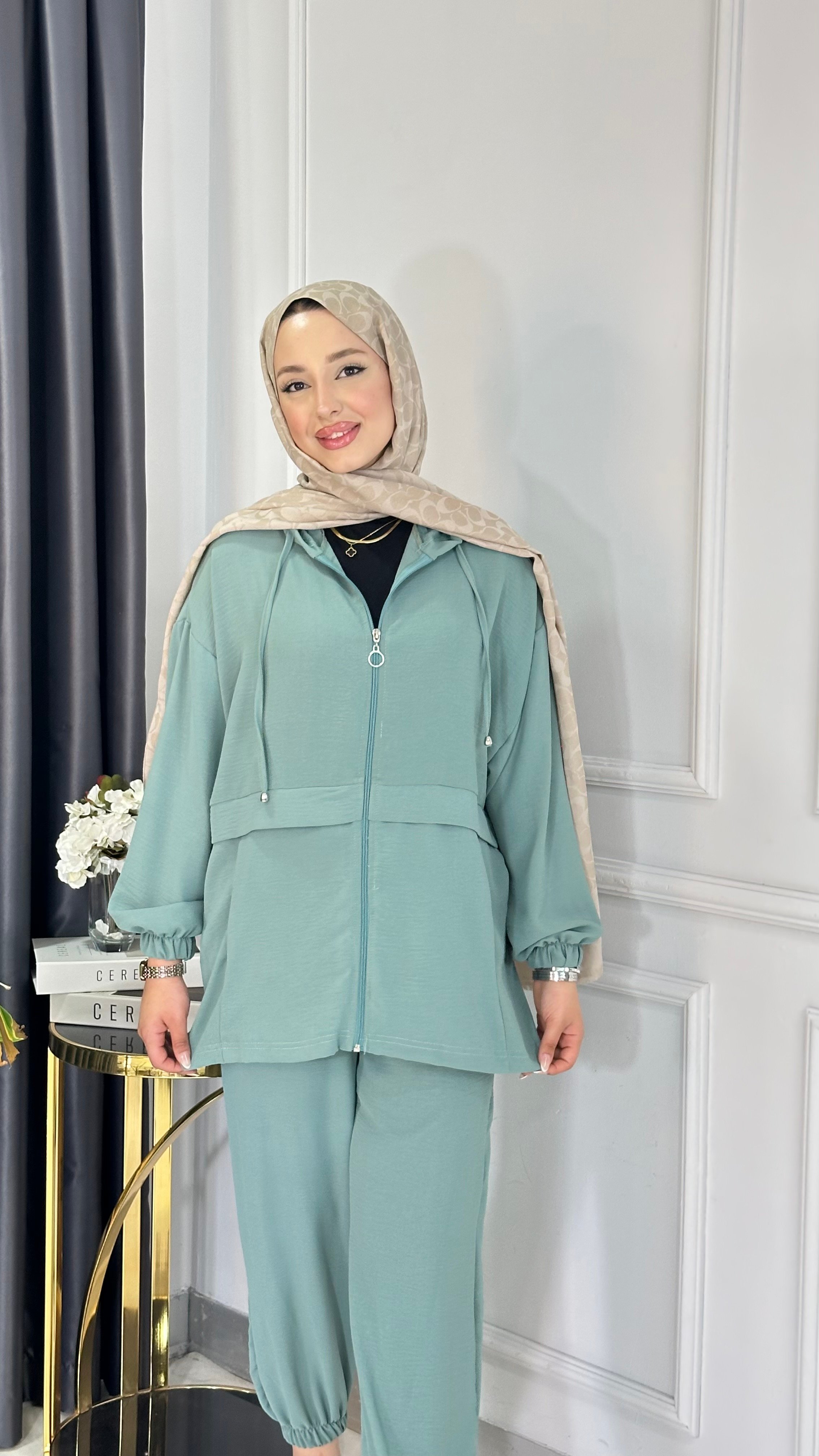 Lora Ayrobin Takım - MİNT YEŞİLİ
