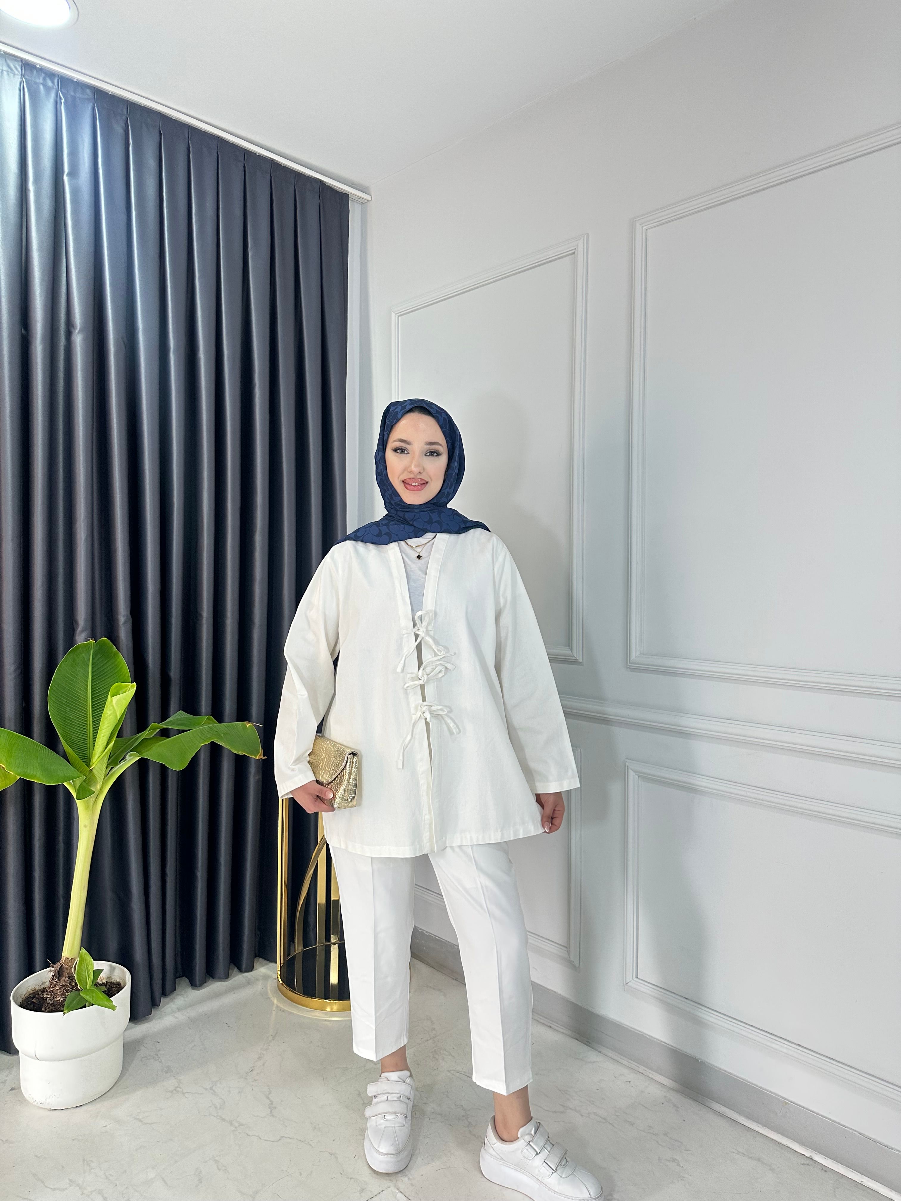 Gabardin Bağlamalı Ceket