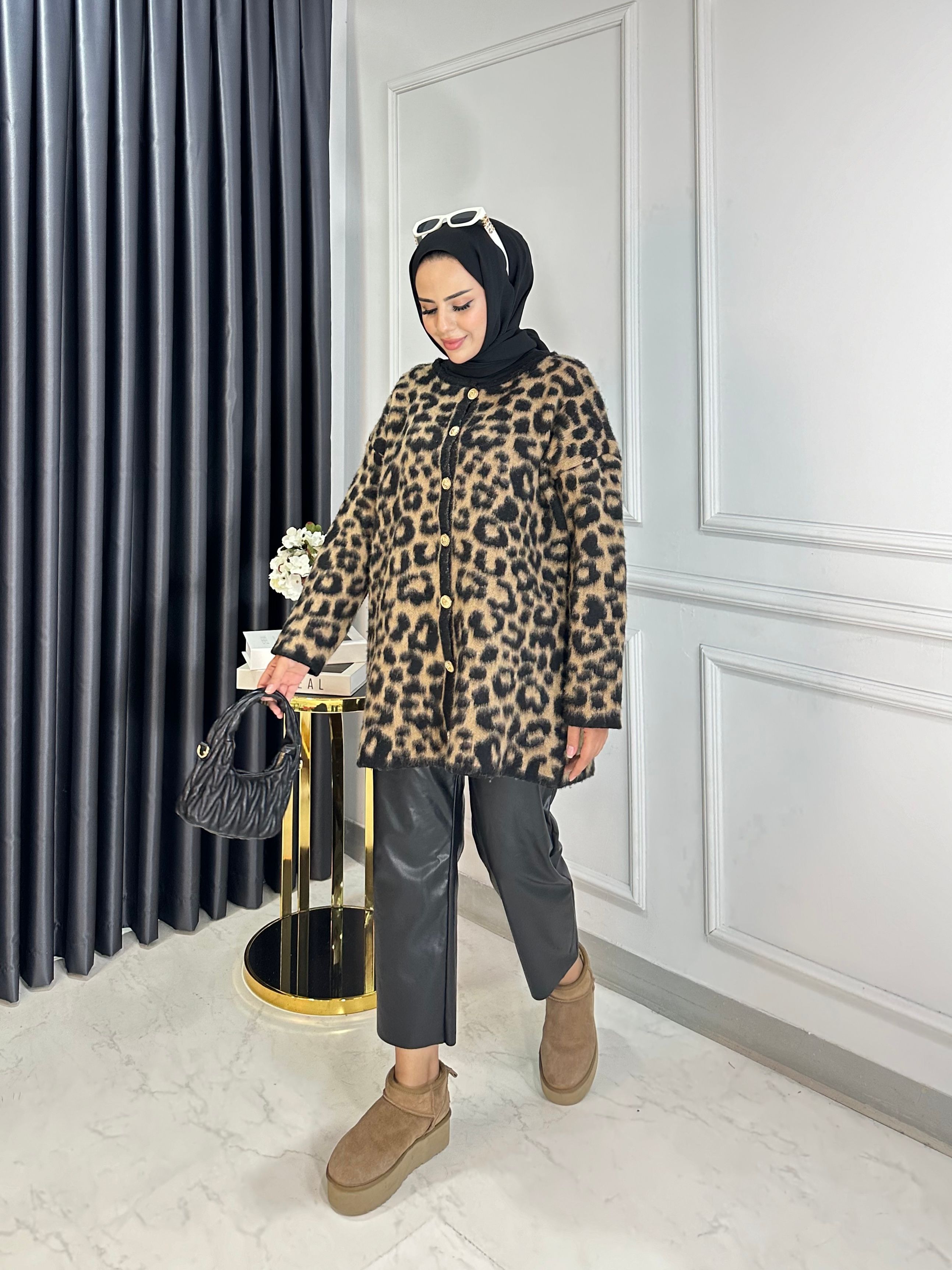 Leopar Yün Hırka