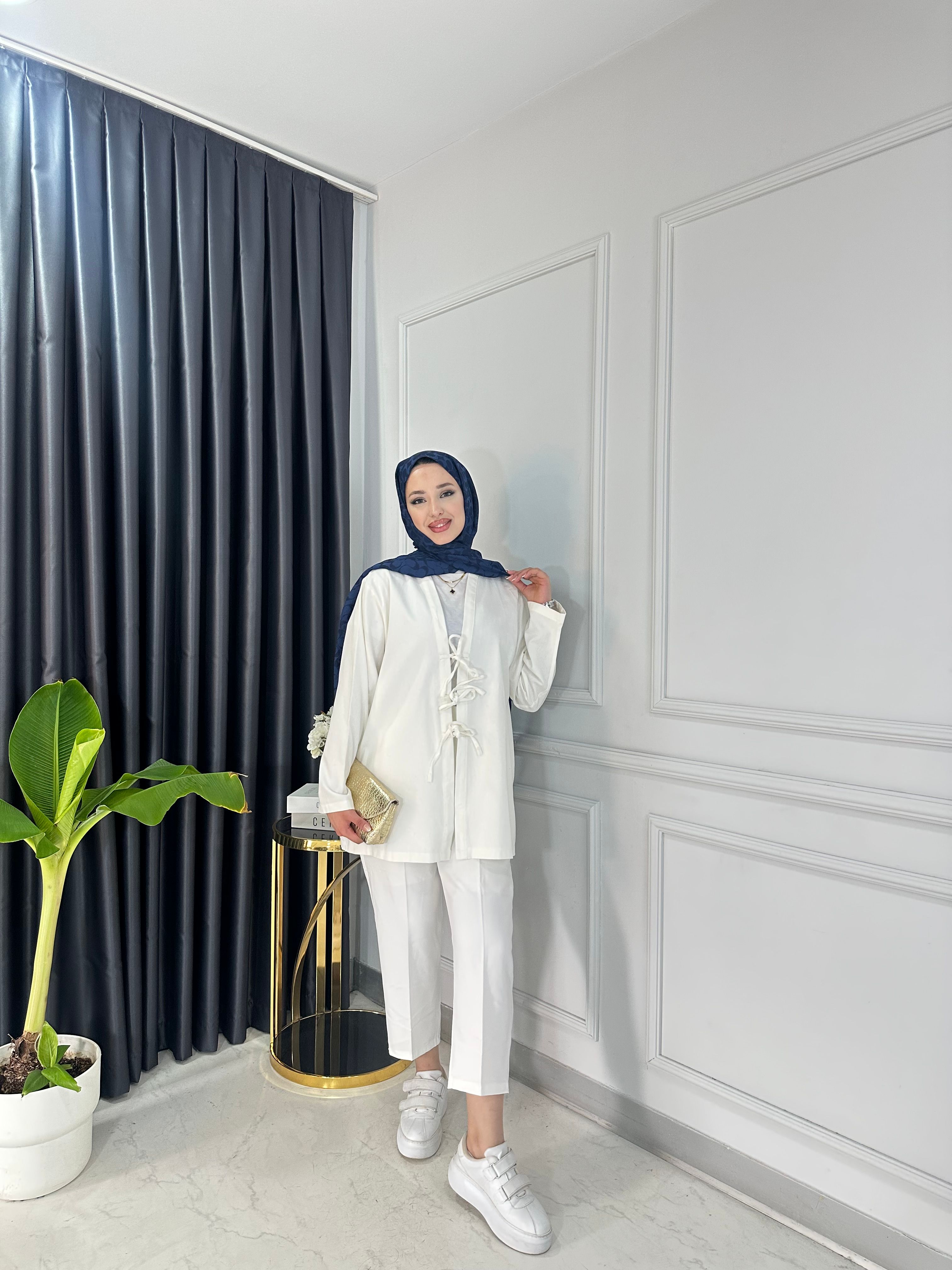Gabardin Bağlamalı Ceket